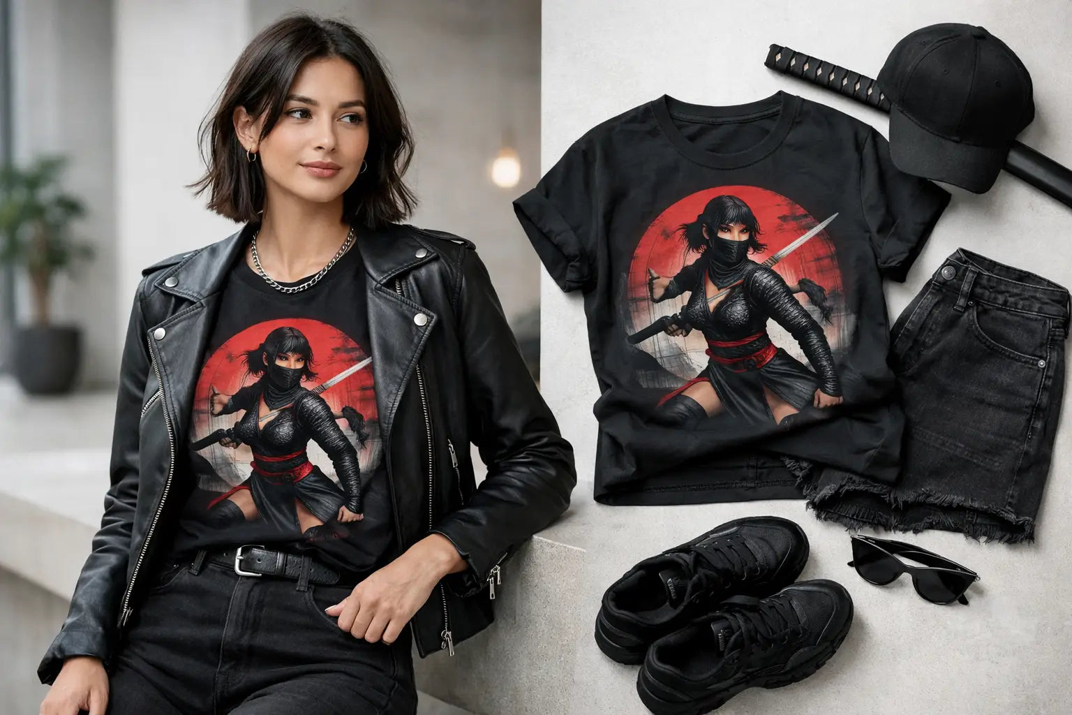 How to Style a Kunoichi Graphic Tee With Intent