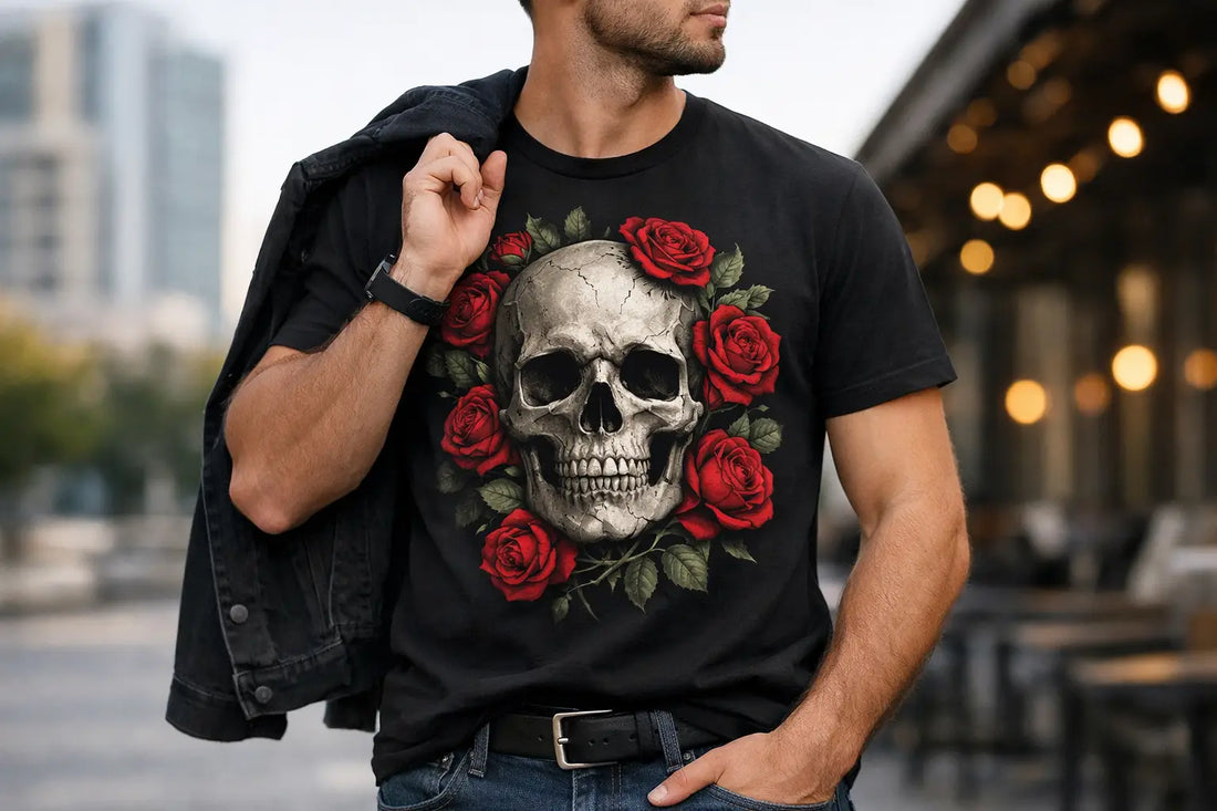 How to Wear a Skull Rose Graphic Shirt