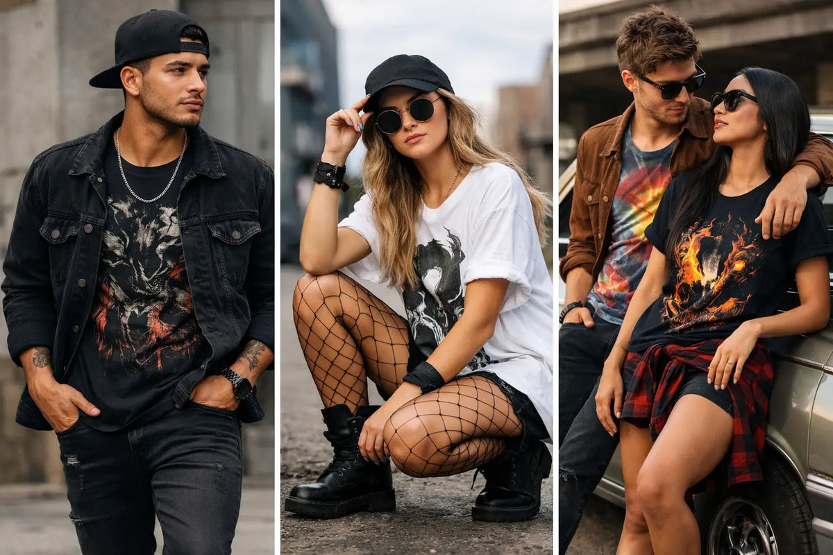 12 Graphic Tee Outfit Examples With Real Attitude